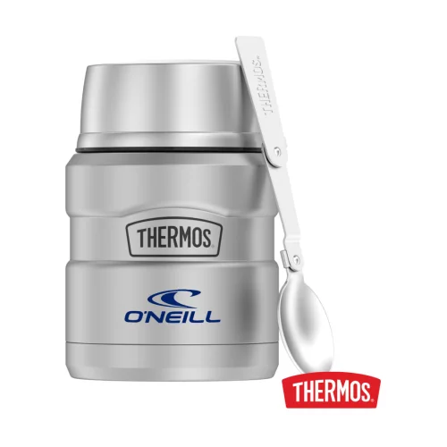 Thermos® King™ SS Food Jar avec cuillère pliante - 16oz en acier mat
