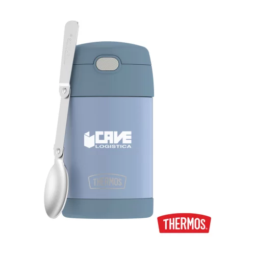 Thermos® FUNtainer™ SS Food Jar avec cuillère pliante - 16 oz Bleu Denim