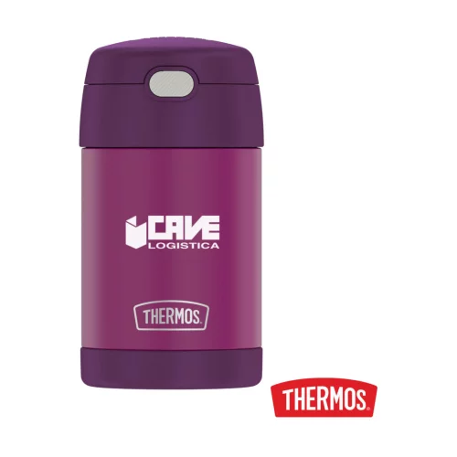 Thermos® FUNtainer™ Pot alimentaire en acier inoxydable avec cuillère pliante - 16 oz Rouge Violet