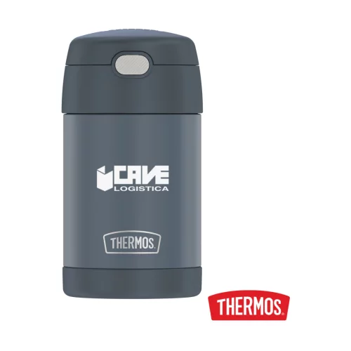 Thermos® FUNtainer™ SS Food Jar avec cuillère pliante - 16 oz Pierre ardoise