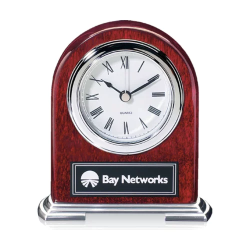 Birmingham Clock - Rosewood/Chrome
