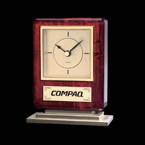 Falkland Clock - Rosewood/Gold