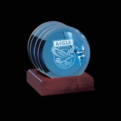 Aladdin Coaster Bleu - Ensemble de 4 sur Base