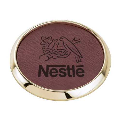 Montagnes russes Danville - 4" Or/Cuir synthétique