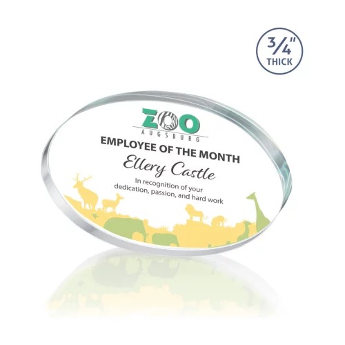 VividPrint™ Award - Baldus Oval 3"x5"