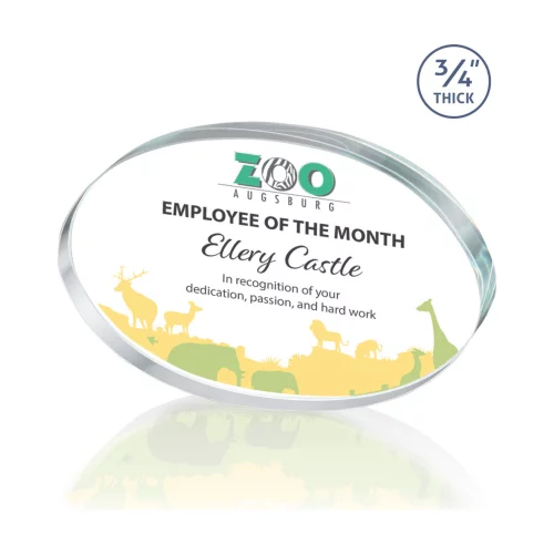 VividPrint™ Award - Baldus Oval 4"x6"