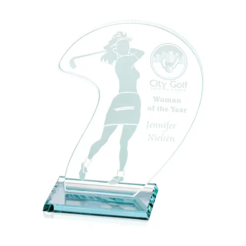 Female Golfer Award - Jade 6"x8"