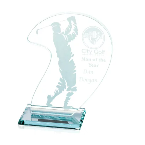 Male Golfer Award - Jade 6"x8"