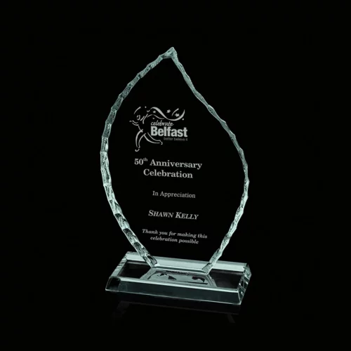 Iceberg Flame - 3/8" Jade 6½"x10"