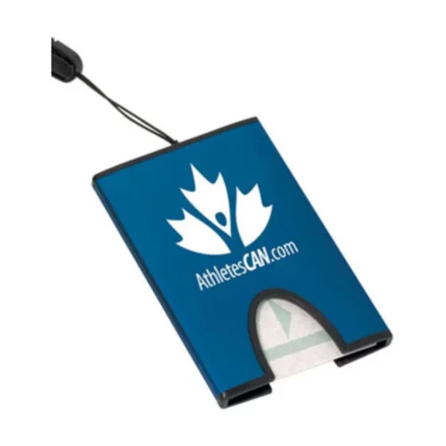 Aliante Card Holder w/Lanyard - Blue