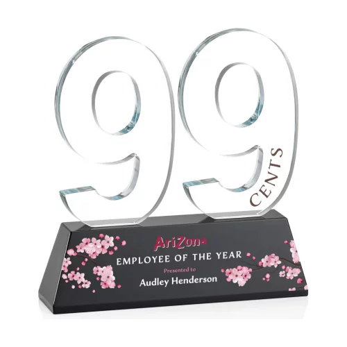 VividPrint™ Award - Milestone/Black Double Digit