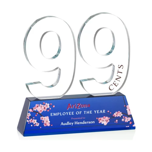VividPrint™ Award - Milestone/Blue Double Digit