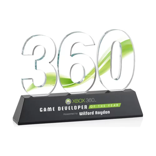 VividPrint™ Award - Milestone/Black Triple Digit