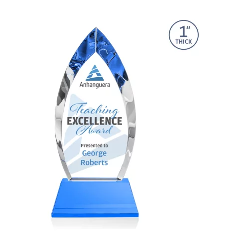 VividPrint™ Award on Base - Marinello/Sky Blue 8½"