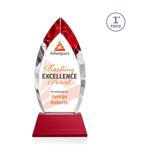VividPrint™ Award on Base - Marinello/Red 8½"