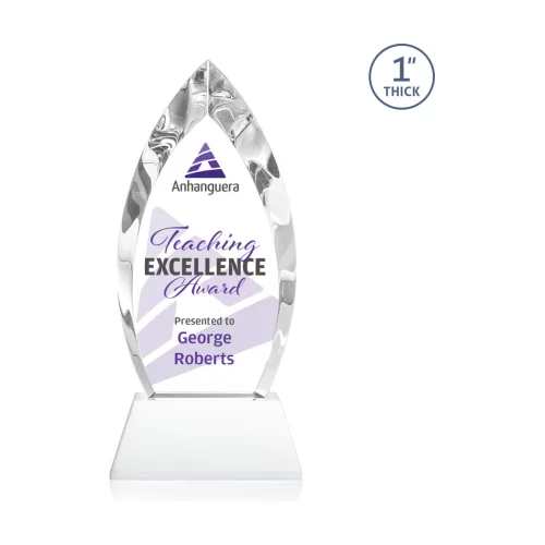 VividPrint™ Award on Base - Marinello/White 8½"