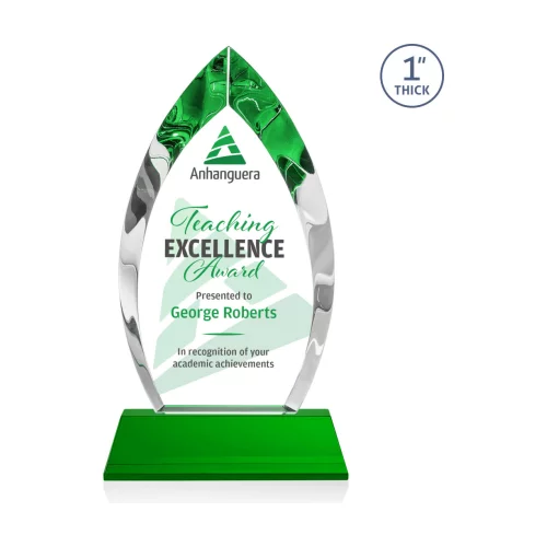VividPrint™ Award on Base - Marinello/Green 10½"
