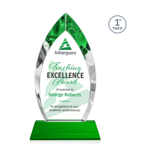 VividPrint™ Award on Base - Marinello/Green 12½"