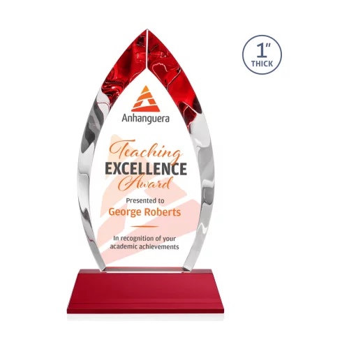 VividPrint™ Award on Base - Marinello/Red 12½"