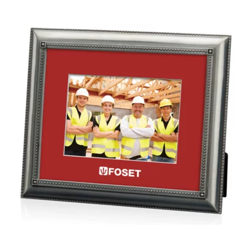 Protea Frame - Antique Pewter/Riviera Red 5"x7"