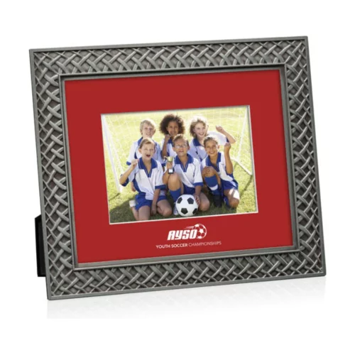 Camilla Frame - Antique Pewter/Riviera Red 5"x7"