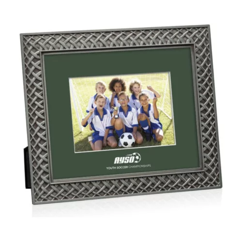 Camilla Frame - Antique Pewter/Forest Green 5"x7"