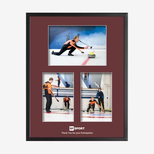 Dubois 3 Picture Frame - Black/Crimson