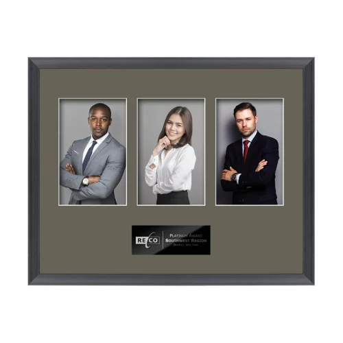 Conroy 3 Picture Frame - Black/Dover Grey