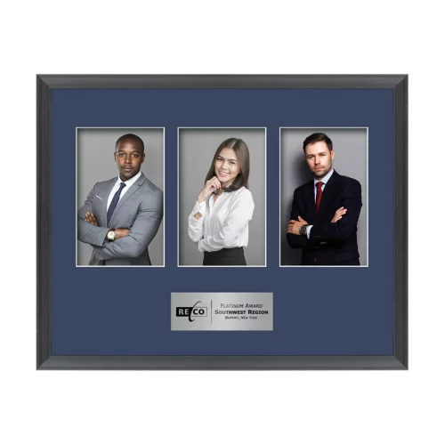 Conroy 3 Picture Frame - Black/Midnight Blue