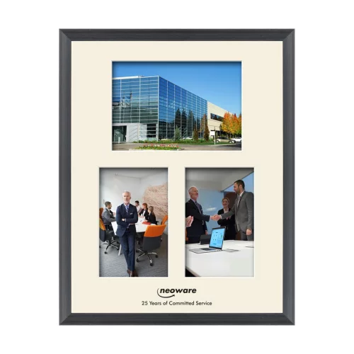 Grazia 3 Picture Frame - Black/Cream