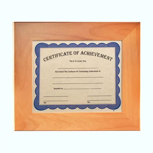 Cadre de certificat Juanita - Aulne rouge 8½"x11"