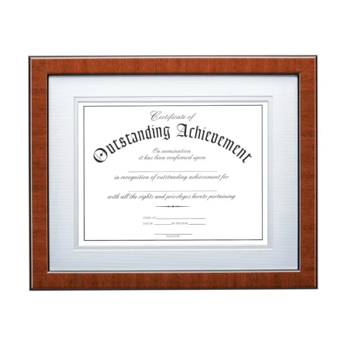 Cadre de certificat Plano - Bois de burl 8½"x11"