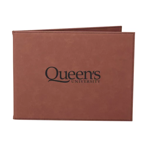 Porte-certificat en similicuir - 8½"x11" couleur cuir brut