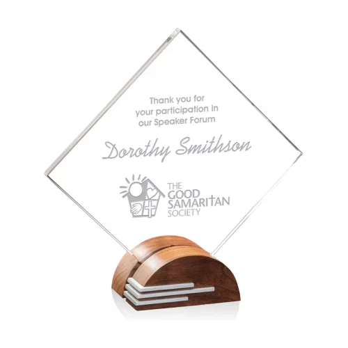 Darley Award - Starfire/Walnut/Aluminum 10"
