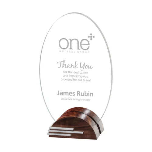 Anita Award - Starfire/Walnut/Aluminum 10"