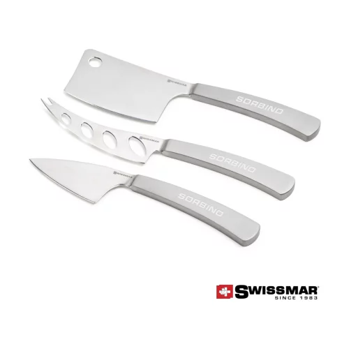 Swissmar® Barcelona 3 Pc Cheese Knife Set - Stainless Steel