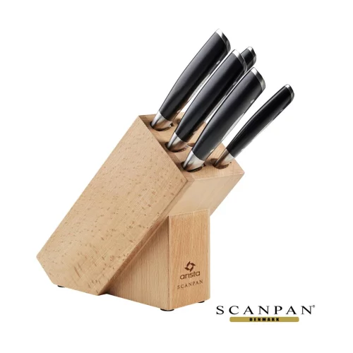 Ensemble de bloc couteaux Scanpan® Classic 6 pièces - Noir