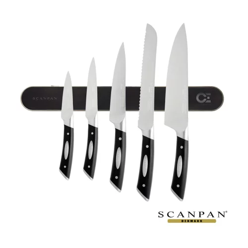 Ensemble de couteaux Scanpan® 5 pièces avec aimant - Noir