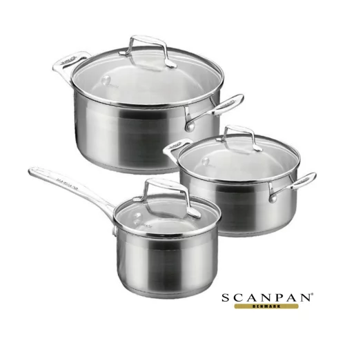 Scanpan® Impact 3pc Cookware Set - Stainless