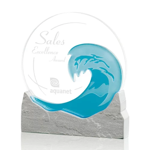 Wave Award - Starfire/Teal/Sandstone 6¾"