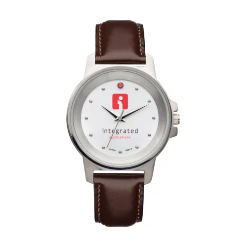 La montre raffinée - Homme - Blanc/Rouge/Marron
