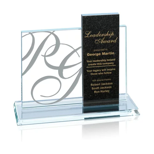Solitude Award - Starfire/Granite 6"x8"
