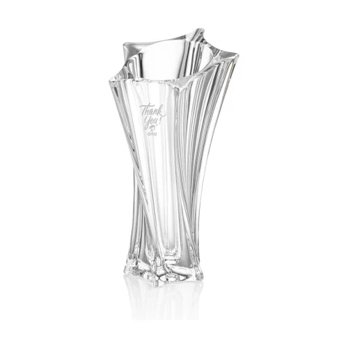 Vase Manzini Waisted - 11" cristallin