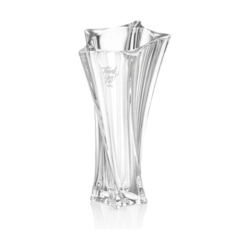 Vase Manzini Waisted - 13" Cristallin