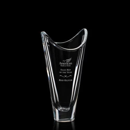 Vase Meridon - 13" cristallin