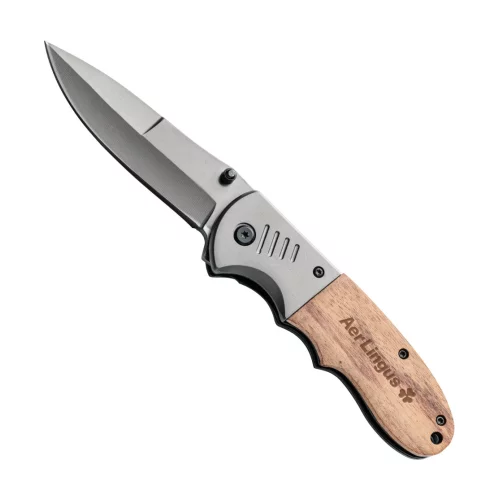 Katmai Pocket Knife with Rose Wood Handle - Stainless Steel