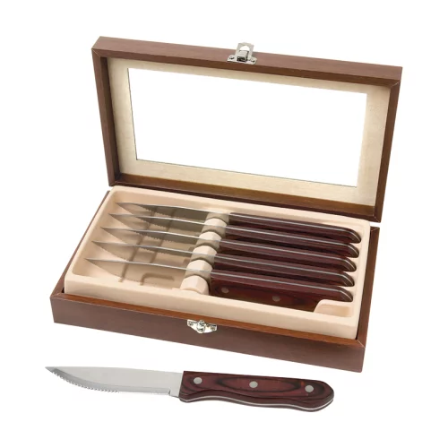 Manchurian Ash 6-Piece Steak Knife Set