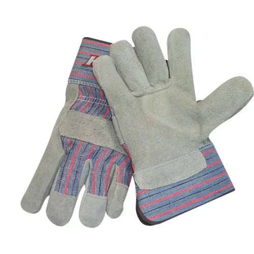 Gant en cuir fendu avec poignets de sécurité