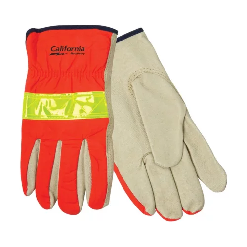 Gant de conduite en cuir haute visibilité