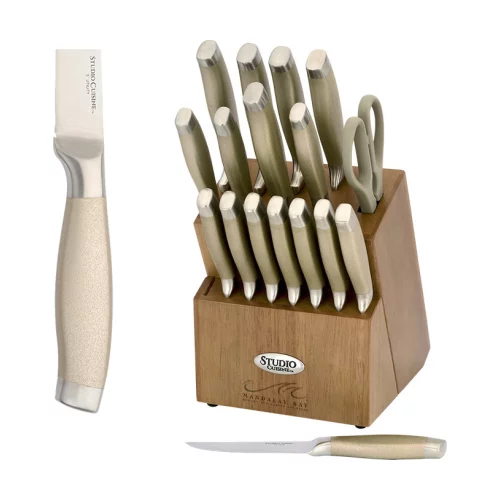Studio Cuisine™ 18 Piece Peened Knife Block Set